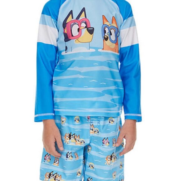 Character‎ Toddler Boys 2-Piece Rashguard and Swim Trunk Set 4T - Picture 1 of 4